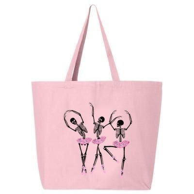 Ballerina Skeletons Dancing Halloween Ballerina Skeleton  25L Jumbo Tote