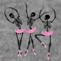 Ballerina Skeletons Dancing Halloween Ballerina Skeleton  Toddler Hoodie