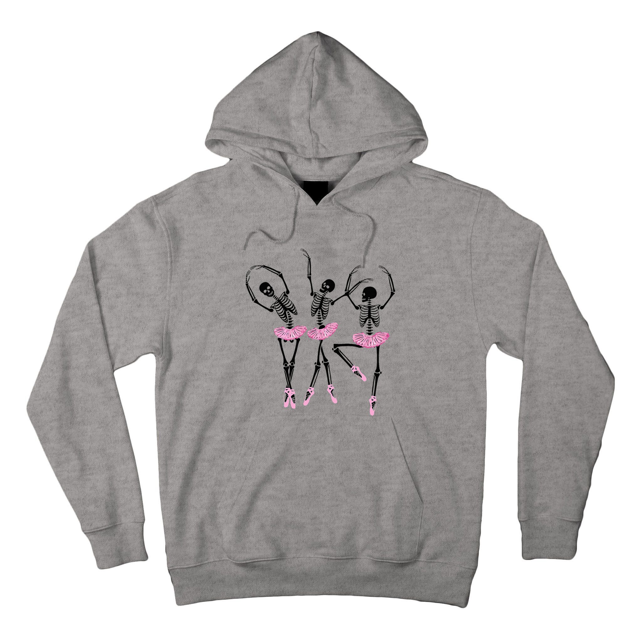 Ballerina Skeletons Dancing Halloween Ballerina Skeleton  Tall Hoodie
