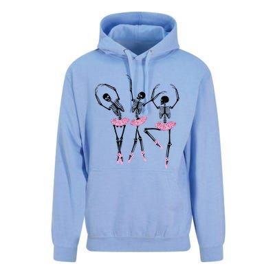 Ballerina Skeletons Dancing Halloween Ballerina Skeleton  Unisex Surf Hoodie