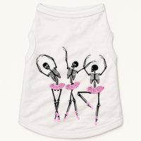 Ballerina Skeletons Dancing Halloween Ballerina Skeleton  Doggie Tank