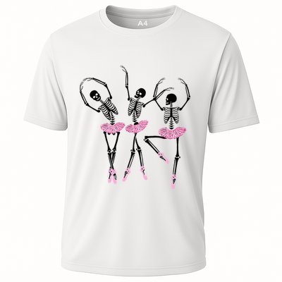 Ballerina Skeletons Dancing Halloween Ballerina Skeleton  Performance Shirt