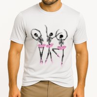 Ballerina Skeletons Dancing Halloween Ballerina Skeleton  Performance Shirt