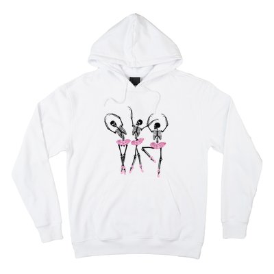 Ballerina Skeletons Dancing Halloween Ballerina Skeleton  Hoodie