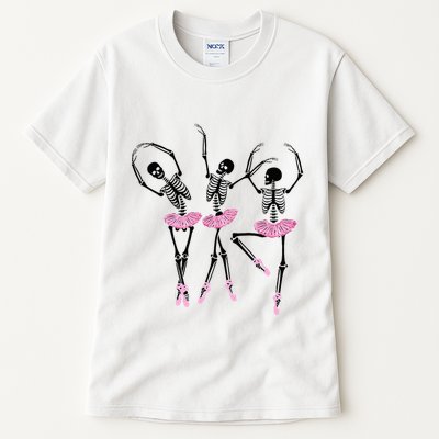 Ballerina Skeletons Dancing Halloween Ballerina Skeleton  Tall T-Shirt