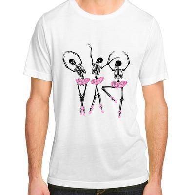 Ballerina Skeletons Dancing Halloween Ballerina Skeleton  Adult ChromaSoft Performance T-Shirt