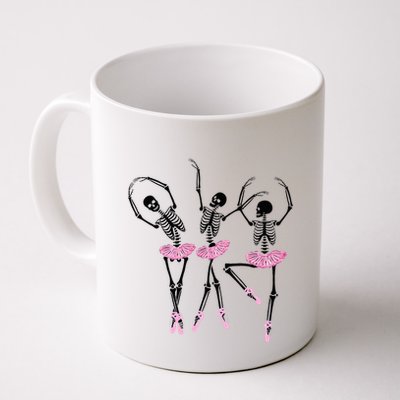 Ballerina Skeletons Dancing Halloween Ballerina Skeleton  Mug