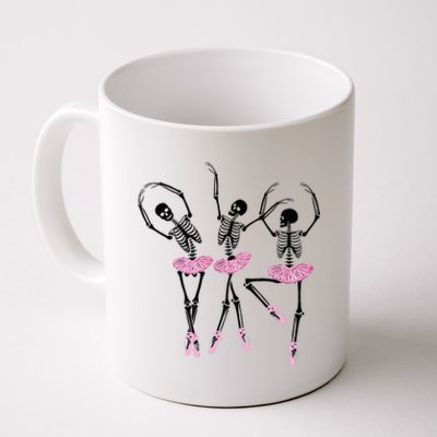 Ballerina Skeletons Dancing Halloween Ballerina Skeleton  Coffee Mug