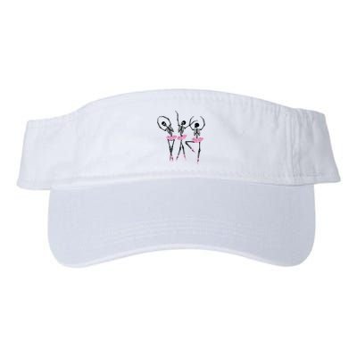Ballerina Skeletons Dancing Halloween Ballerina Skeleton  Visor
