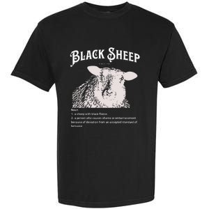 Black S.H.E.E.P Definition Sarcastic Quote Design For Everyone Garment-Dyed Heavyweight T-Shirt