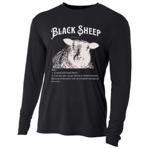 Black S.H.E.E.P Definition Sarcastic Quote Design For Everyone Cooling Performance Long Sleeve Crew