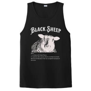 Black S.H.E.E.P Definition Sarcastic Quote Design For Everyone PosiCharge Competitor Tank