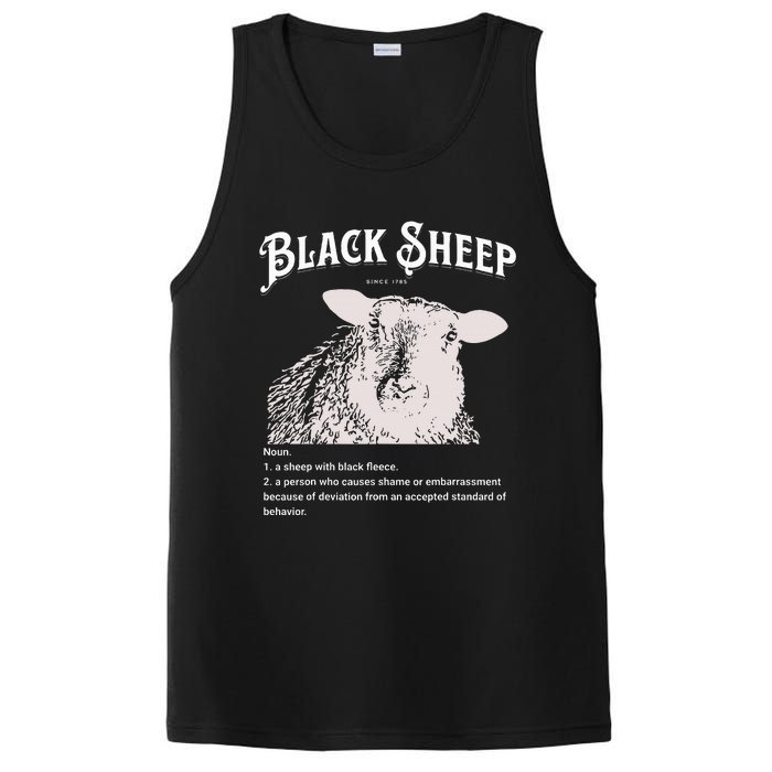 Black S.H.E.E.P Definition Sarcastic Quote Design For Everyone PosiCharge Competitor Tank