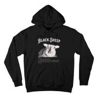 Black S.H.E.E.P Definition Sarcastic Quote Design For Everyone Tall Hoodie