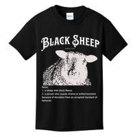Black S.H.E.E.P Definition Sarcastic Quote Design For Everyone Kids T-Shirt