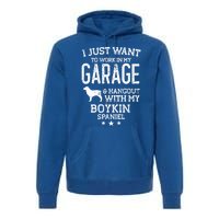 Boykin Spaniel Dad Car Garage Hangout Funny Gift Premium Hoodie