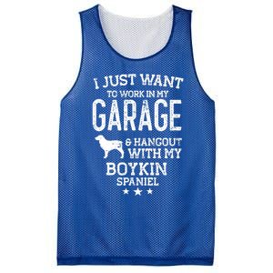 Boykin Spaniel Dad Car Garage Hangout Funny Gift Mesh Reversible Basketball Jersey Tank