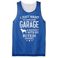 Boykin Spaniel Dad Car Garage Hangout Funny Gift Mesh Reversible Basketball Jersey Tank