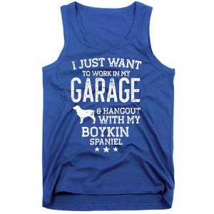 Boykin Spaniel Dad Car Garage Hangout Funny Gift Tank Top