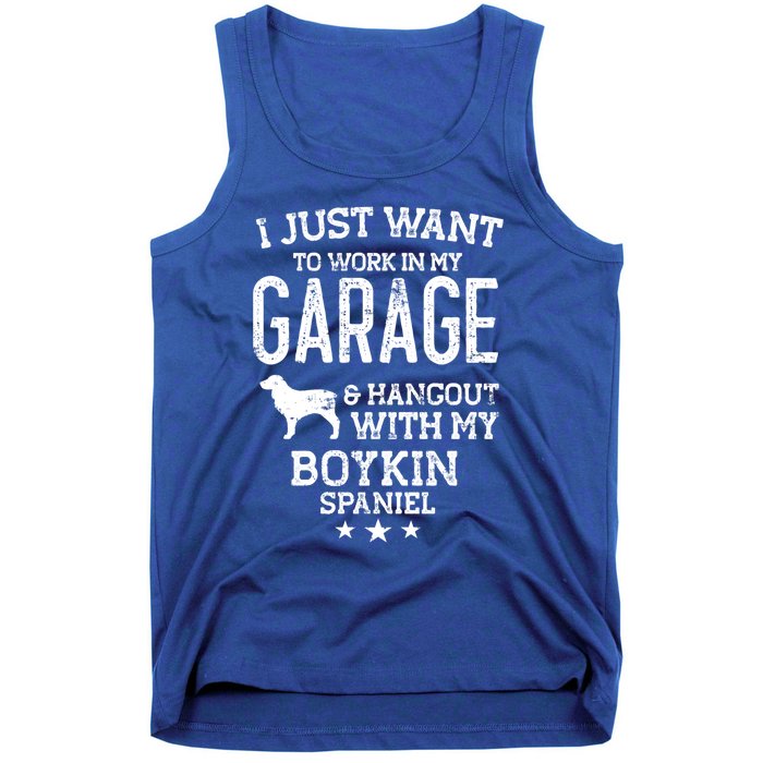 Boykin Spaniel Dad Car Garage Hangout Funny Gift Tank Top