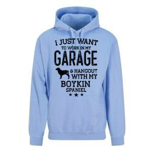 Boykin Spaniel Dad Car Garage Hangout Funny Gift Unisex Surf Hoodie