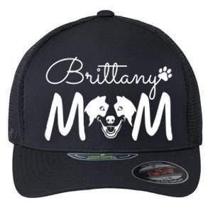 Brittany Spaniel Dog Rescue Brittany Mom Gift Flexfit Unipanel Trucker Cap