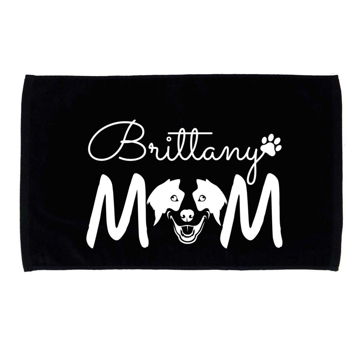 Brittany Spaniel Dog Rescue Brittany Mom Gift Microfiber Hand Towel