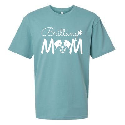 Brittany Spaniel Dog Rescue Brittany Mom Gift Sueded Cloud Jersey T-Shirt