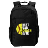 Best Softball Dad Coach Ever Retro Father Softball Coach Dad Backpack