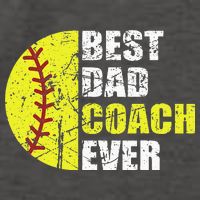 Best Softball Dad Coach Ever Retro Father Softball Coach Dad Vector Backpack