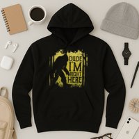 Bigfoot Sasquatch Dude I'm Right Here Funny Men Vintage Hoodie
