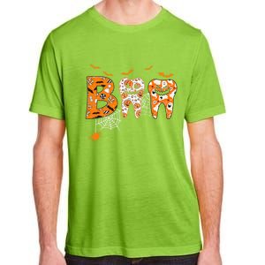 Boo Spooky Dentist Halloween Teeth Pumpkin Dental Hygienist Gift Adult ChromaSoft Performance T-Shirt