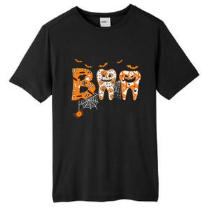 Boo Spooky Dentist Halloween Teeth Pumpkin Dental Hygienist Gift Tall Fusion ChromaSoft Performance T-Shirt