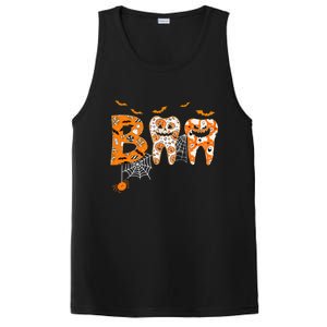 Boo Spooky Dentist Halloween Teeth Pumpkin Dental Hygienist Gift PosiCharge Competitor Tank