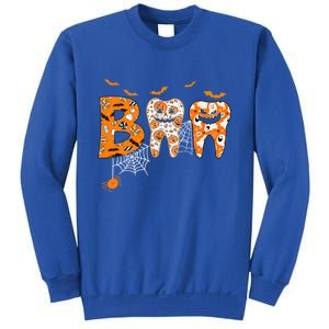 Boo Spooky Dentist Halloween Teeth Pumpkin Dental Hygienist Gift Sweatshirt