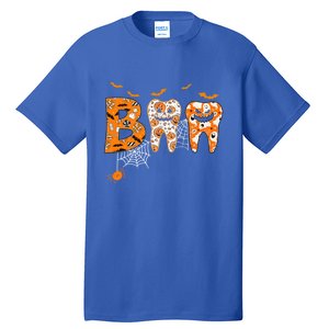 Boo Spooky Dentist Halloween Teeth Pumpkin Dental Hygienist Gift Tall T-Shirt