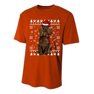 Boykin Spaniel Dog Santa Hat Xmas Ugly Christmas Gift Performance Sprint T-Shirt