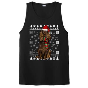 Boykin Spaniel Dog Santa Hat Xmas Ugly Christmas Gift PosiCharge Competitor Tank