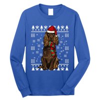 Boykin Spaniel Dog Santa Hat Xmas Ugly Christmas Gift Long Sleeve Shirt