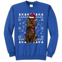 Boykin Spaniel Dog Santa Hat Xmas Ugly Christmas Gift Sweatshirt