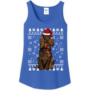 Boykin Spaniel Dog Santa Hat Xmas Ugly Christmas Gift Ladies Essential Tank