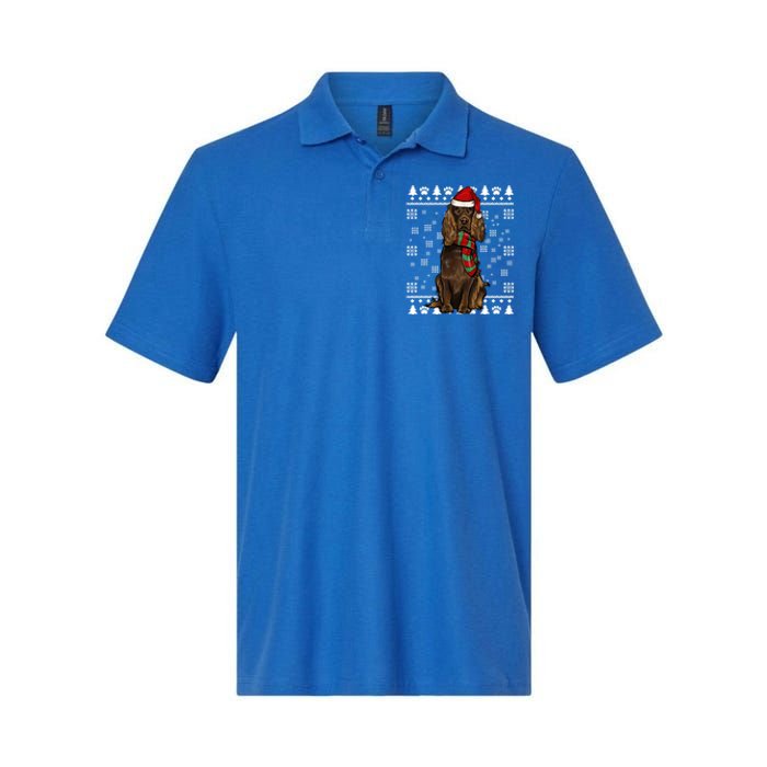 Boykin Spaniel Dog Santa Hat Xmas Ugly Christmas Gift Softstyle Adult Sport Polo