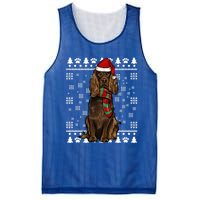 Boykin Spaniel Dog Santa Hat Xmas Ugly Christmas Gift Mesh Reversible Basketball Jersey Tank