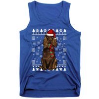 Boykin Spaniel Dog Santa Hat Xmas Ugly Christmas Gift Tank Top