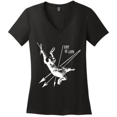 Bhop Saut De Lapin Women's V-Neck T-Shirt