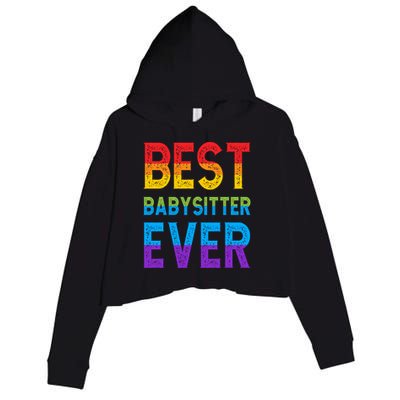 Best Sitter Ever Giftsitter Sitting Gift Crop Fleece Hoodie