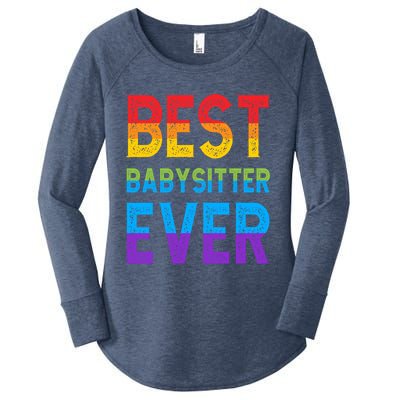 Best Sitter Ever Giftsitter Sitting Gift Women's Perfect Tri Tunic Long Sleeve Shirt