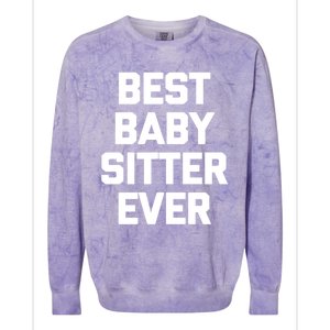 Best Sitter Ever Gift Funny Saying Sarcastic Sitter Great Gift Colorblast Crewneck Sweatshirt