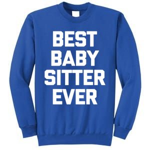 Best Sitter Ever Gift Funny Saying Sarcastic Sitter Great Gift Tall Sweatshirt