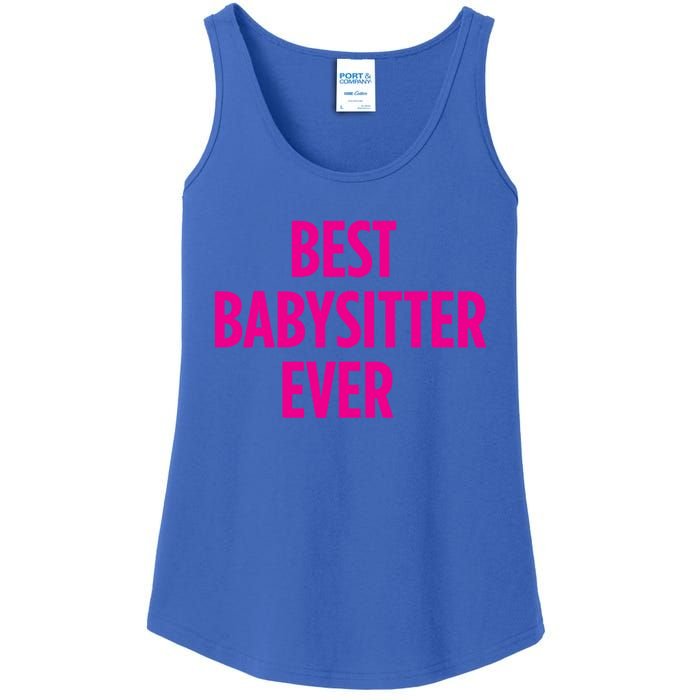 Best Sitter Ever Cute Gift Ladies Essential Tank